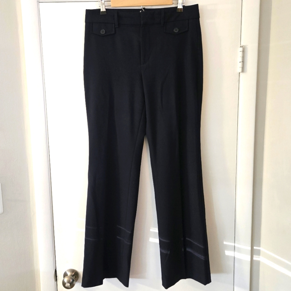 Gap Navy High Rise Baby Boot Trousers Size 12